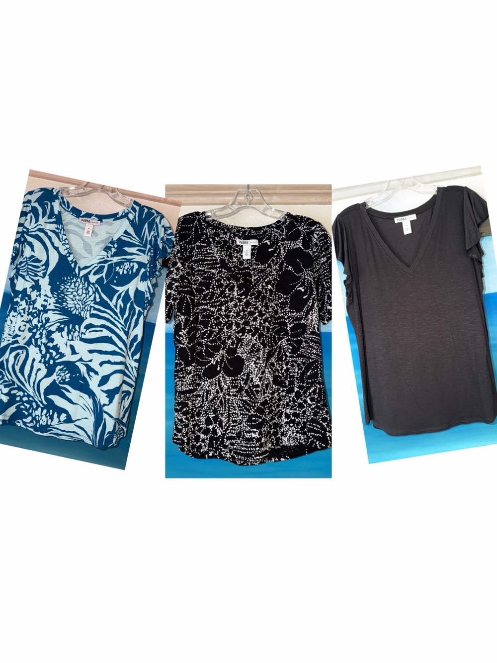 3 Pack of Women’s V-Neck Short Sleeve Tops